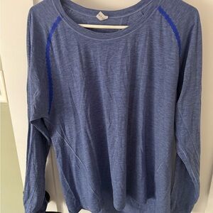 lululemon athletica Blue Long Sleeve Tee